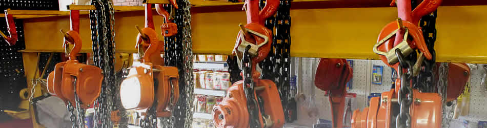 Chain blocks and lever hoists